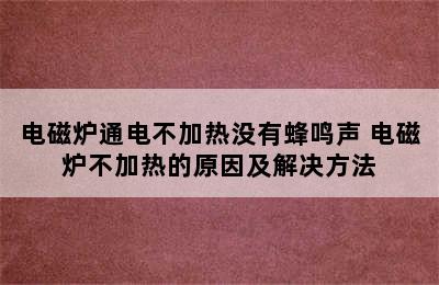 电磁炉通电不加热没有蜂鸣声 电磁炉不加热的原因及解决方法